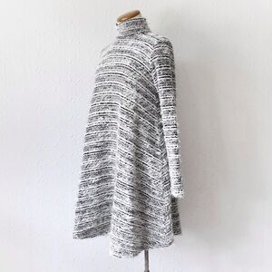 ASOS Turtleneck Textured Swing Dress